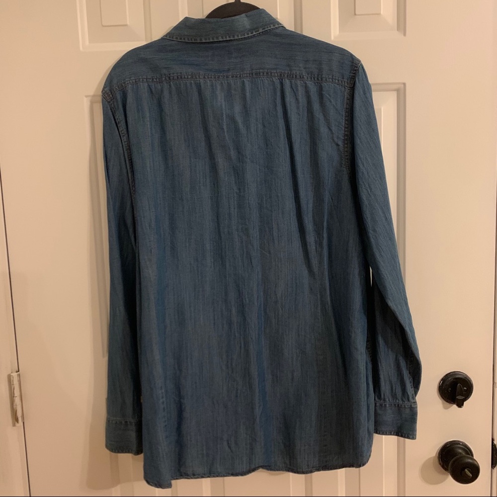 Denim Colored Button Down - Picture 6 of 6